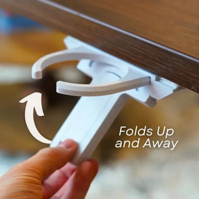 Fold Out Desk Cupholder Is A Foldable Cup Holder with A Claw Style Retractable Beverage Rack Home Organizer Полочка Настенная