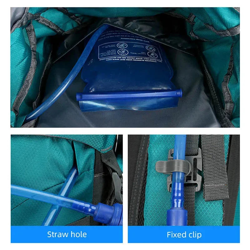 Hiking Backpack Camping Bag Mountain Climbing with Waterproof Rain Cover Daypack for Men Women Outdoor Travel Rucksack Fishing