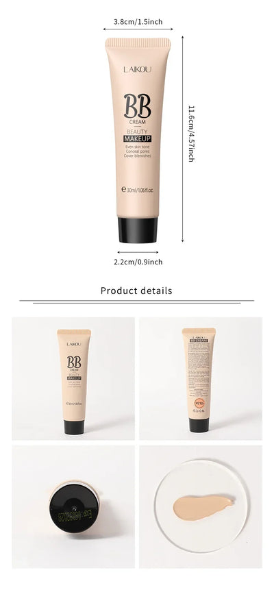 6-color optional concealer BB cream 30ml natural facial concealer primer