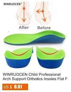 Kids Insole Arch Support | Flat Feet Sneaker for Children |Orthopaedic Insoles For Girl/boy Shoes | For Sports | Feet Care Inserts Pad