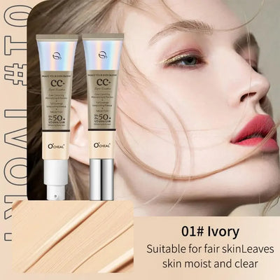 CC Cream With SPF 50 Color Correcting Cream SPF 50 Sunscreen Full Coverage Foundation Lightweight Foundation Moisturizing