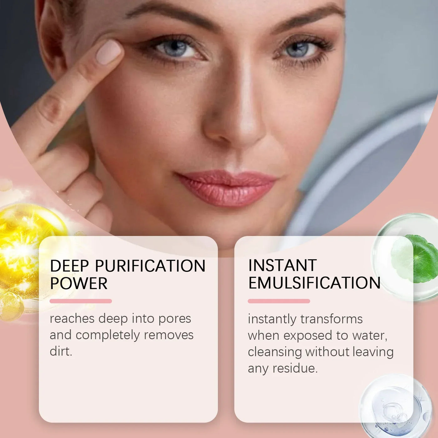 Deep Cleansing Oil Makeup Remover Oil Control Lip Eye Pore Gentle Cleansing Exfoliating Moisturizing Refreshing Facial Cleanser