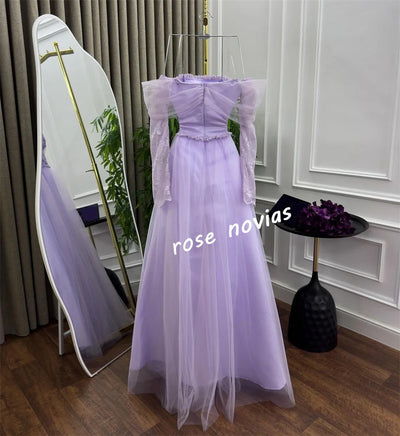 Customized Sequined Pleat Off-the-shoulder Long Dresses Bespoke Occasion Prom Evening Elegant Party Wedding Sparkle