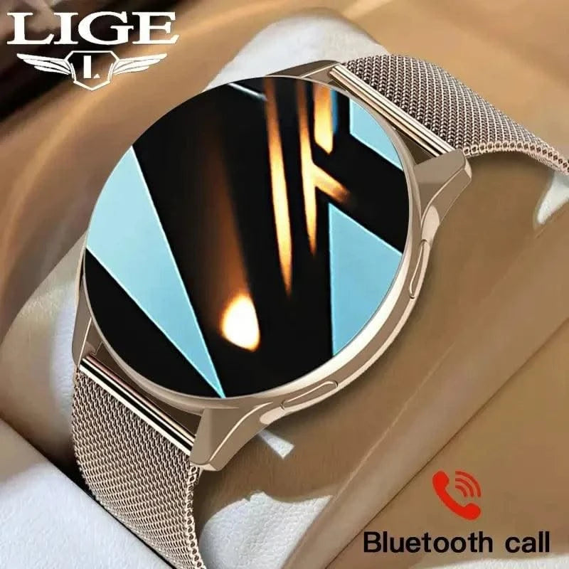 LIGE Women Bluetooth Call Smart Watch HeartRate Blood Pressure Monitoring Smartwatches Waterproof Men Smartwatch For Samsung IOS