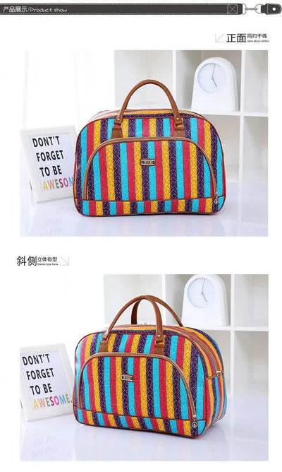 Fashion Cartoon Print Travel Bags for Women