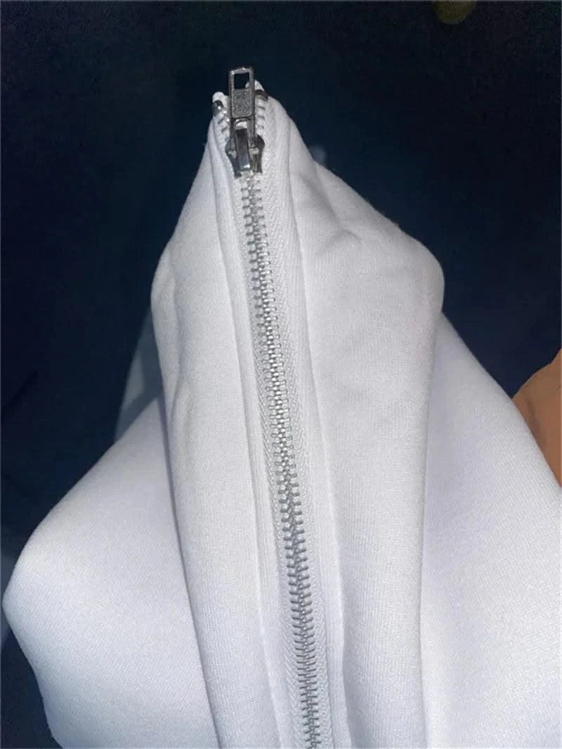 Zipper Hoodies Women/Men Fashion Long Sleeve Hooded Fleece Sweatshirt