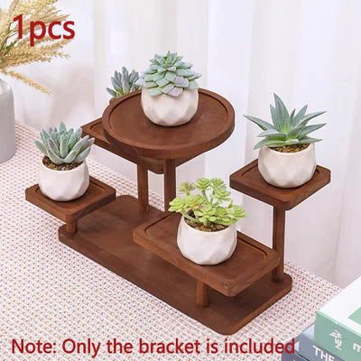 Wooden Standing Shelves Stacked Display Shelves Jewellery Eyeglasses File Organiser For Jewellery Succulents Home Decoration