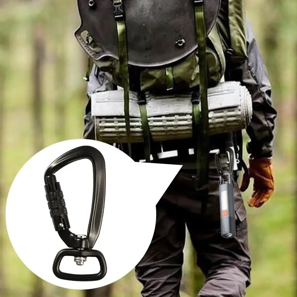 Mountain Climbing Carabiner Auto-Locking Twist Lock Caribeeners For Camping Shade Sail Accessories Rock Climbing Carabiner