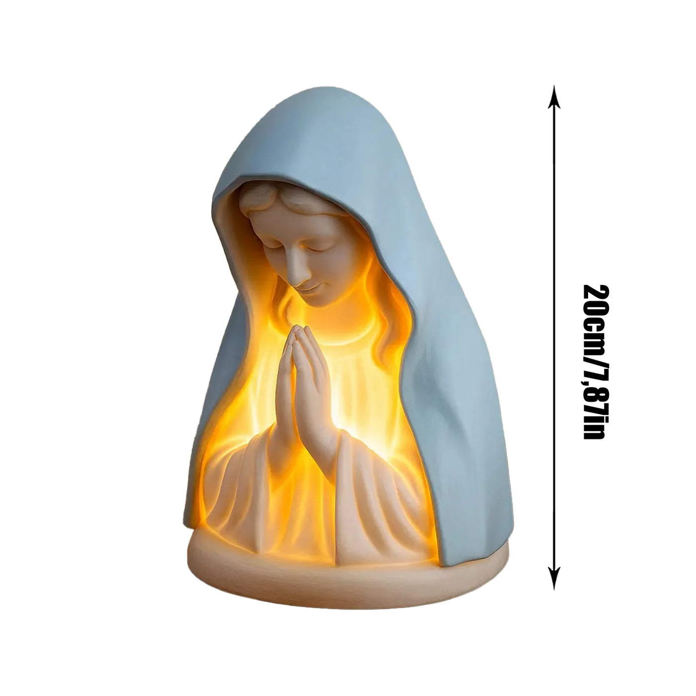 Thanksgiving Praying Lady Night Light Desktop Atmosphere Light Home Decoration Supplies Festival Gift For Family Friends