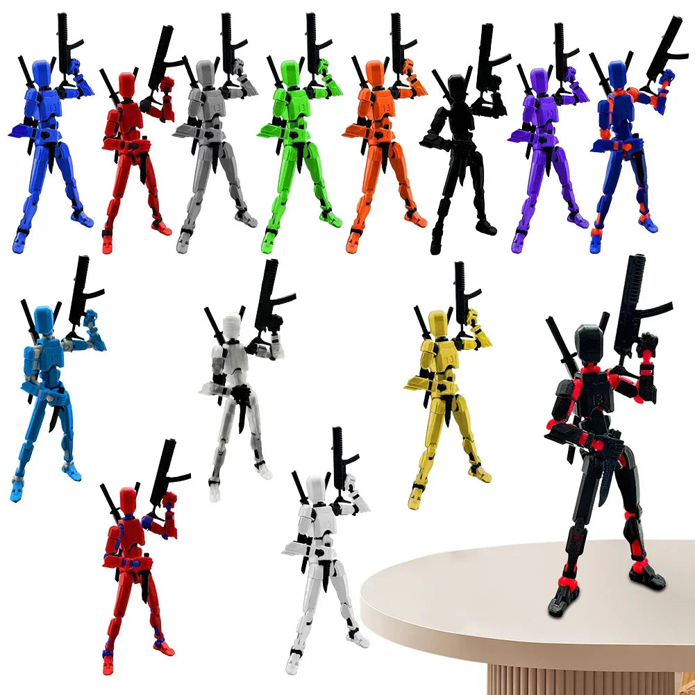 Multi-Jointed Movable Shapeshift Robot 3D Printed Mannequin Dummy 13 Action Figures Toys Kids Adults Parent-children Games