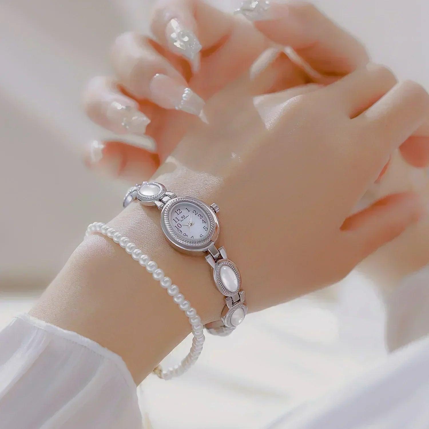 2025 new women wrist watches luxury brand elegant fashion ladies for female clock oval high quality gift dropship