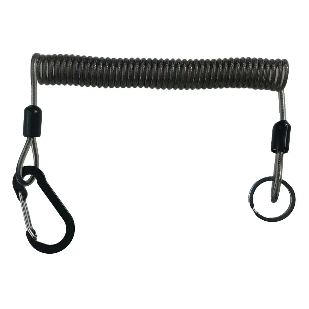 Fishing Lost Rope Boat Fishing Sea Fishing Gear Accessories Anti-lost Rope Outdoor Mountaineering Camping Steel Wire Spring R...
