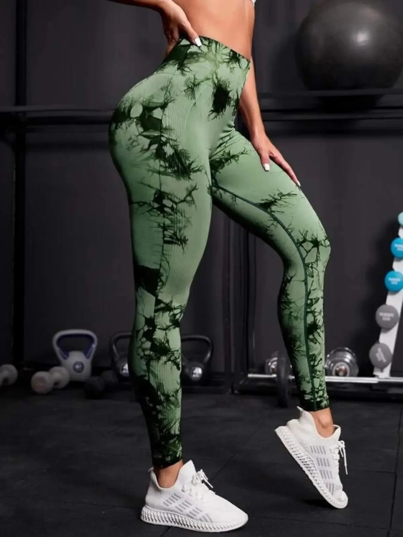Women Tie Dye Leggings Fitness Sports