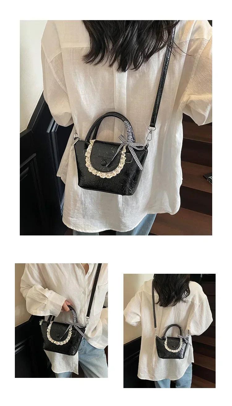 2025 new designer hand carved shoulder bag stylish textured crossbody purse for women elegant handheld tote fashionable