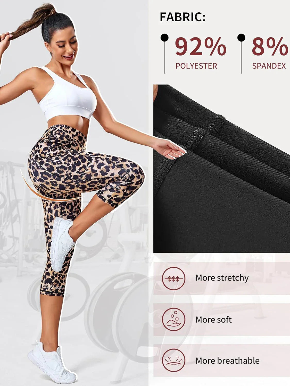 Women's Capris Leggings With Pockets