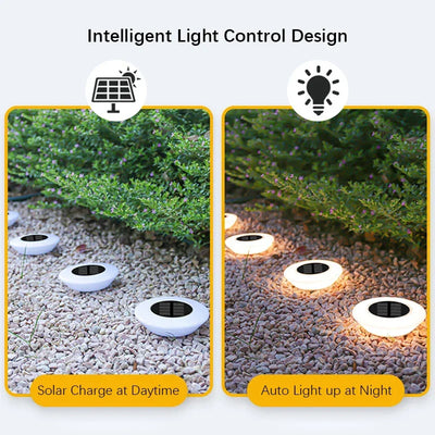 1/4PCS Solar Outdoor Lights 14LED Waterproof Lawn Lamp,360° Floor Lighting  for Garden Yard Driveway Patio Camping Summer Decor