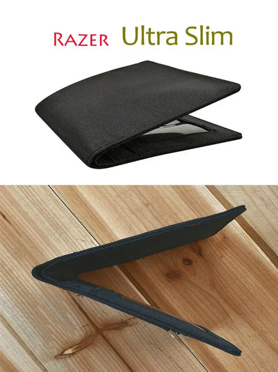 2023 Minimalist Slim Nylon Wallet For Men Women Slimline Ultra Thin Mini Small Male Female Zipper Coin Purse Compact Money Bag