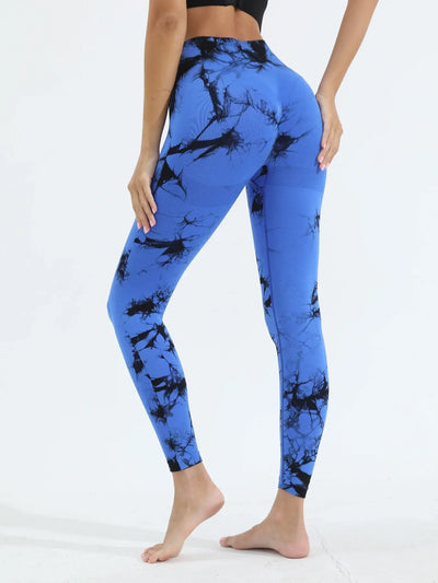 Women's Tie Dye Yoga Leggings High Waist Butt Lifting Soft & Stretchy Workout Skinny Pants