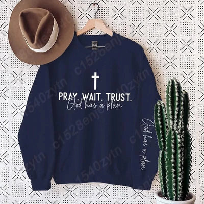 Uplifting Christian Quote Crewneck Sweatshirt, Long Sleeve, Women's