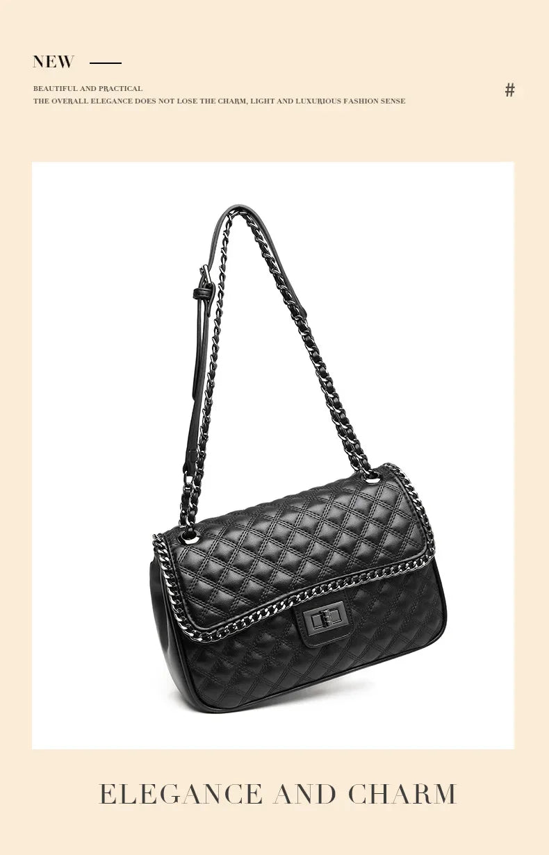 Famous Designer Women's Handbag With Premium Leather, Elegant Messenger Bag For Everyday Use, Classic Luxury Style