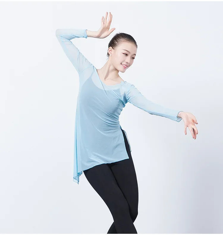 New fashion woman Classical Dancing clothes ballet Dance dress Adult Dance Practice clothes Elastic long sleeve Dance clothes