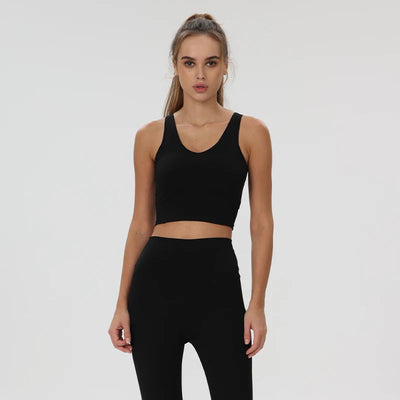 Women's Seamless U Neck Crop Top