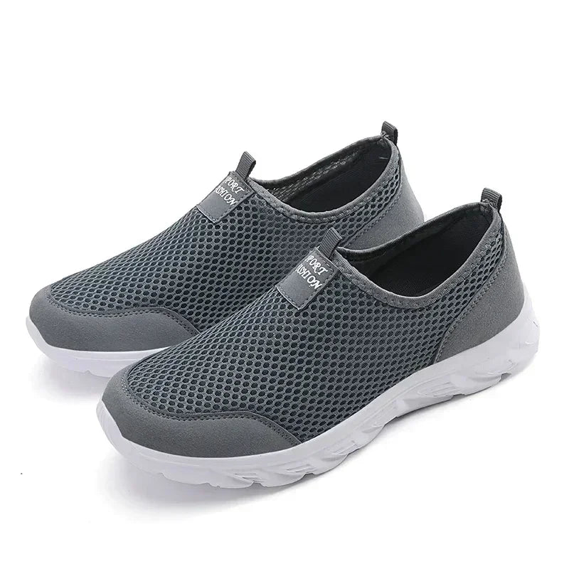 Summer Sneakers Men Shoes Breathable Mesh Lightweight Walking Casual Shoes Slip-On Driving Men's Loafers Zapatos Casuales