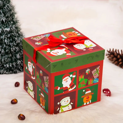Christmas Gift Boxes Outdoor Present Decoration Under The Tree Package For Indoor Holiday Party Wedding Home Ornament Decor