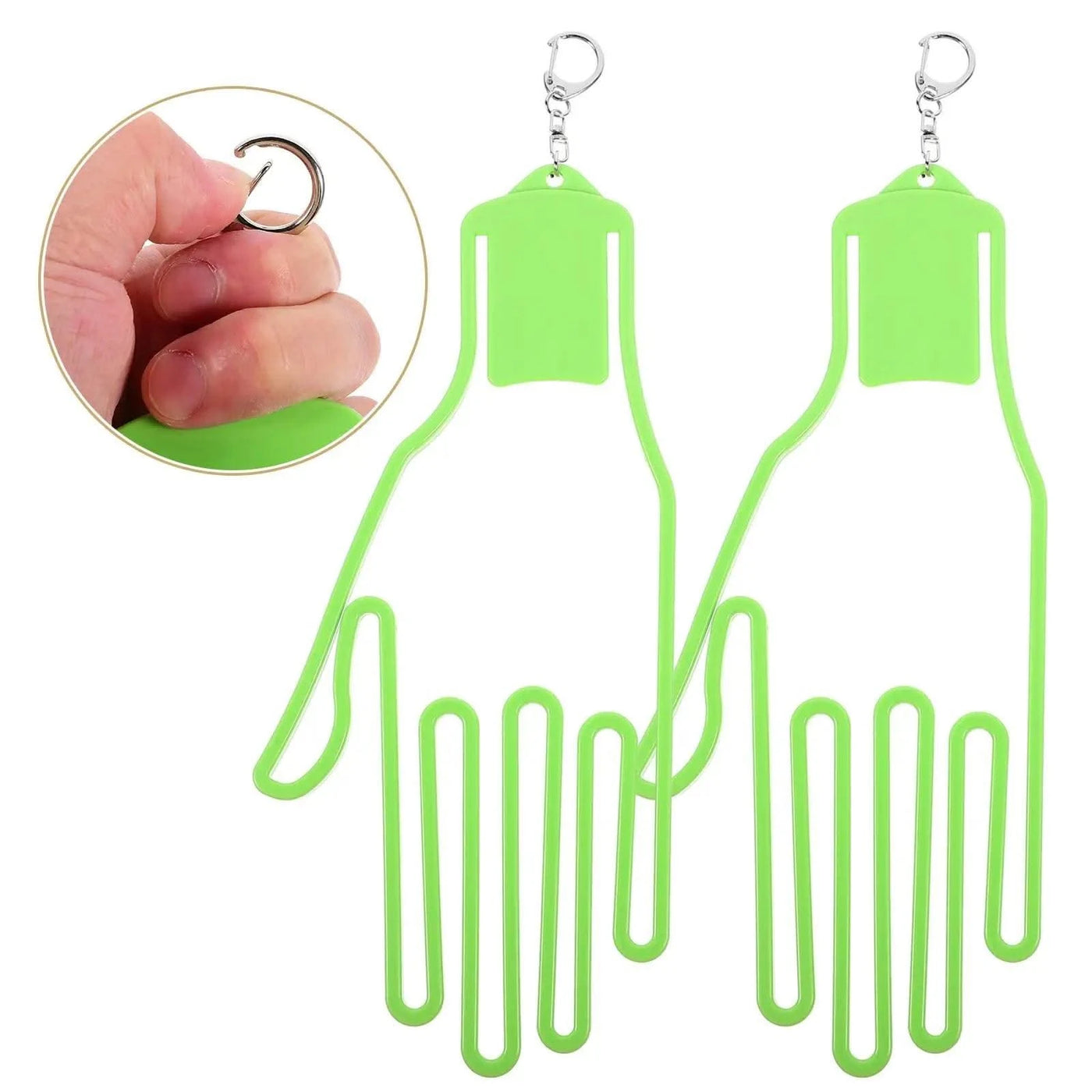 2 Pcs Golf Glove Holder Gloves Hanger Convenient Racks Support Accessories Clip for Golfing Abs Protective Man