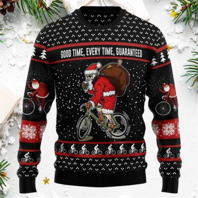 Funny Santa Claus Graphic Ugly Christmas Sweatshirts Autumn Fashion Leisure Y2K Children's Hoodies Men's And Women's Sweatshirts