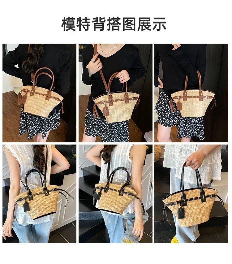 Designer women’s shoulder handbag - elegant leather crossbody bag with adjustable chain strap for ladies