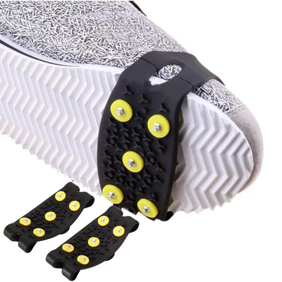 10/5 Teeth Climbing Crampons Anti-Slip Mountaineering Cleats Outdoor Unisex Snow Claw Shoe Covers Walking Hiking Accessories