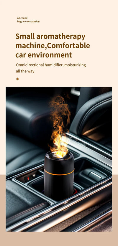 Car Aromatherapy Diffuser Humidifier with LED Light  Auto Air Purifier and Aroma Air Freshener for Car