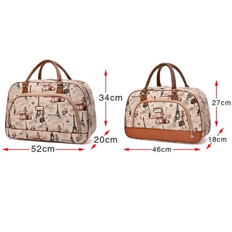 Fashion Cartoon Print Travel Bags for Women