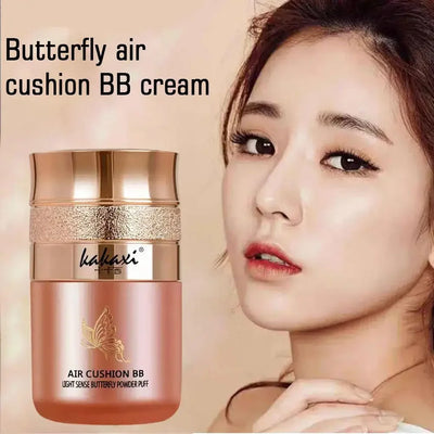 Butterfly Air Cushion BB Cream Cushion Beauty Cream Moisturizing Long Lasting Isolation Concealer BB Cream Liquid Foundation