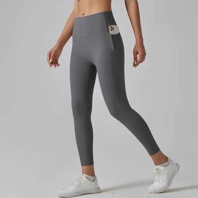 Women Leggings With Pockets Tummy Control