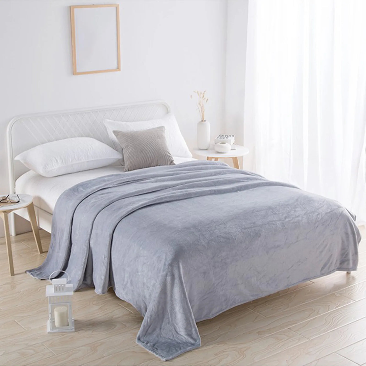 Fleece Blankets Single Twin Blanket For Bed Full Size Fleece Throw Blanket Warm Blankets For Winter Shoulder Knee Cozy Blanket