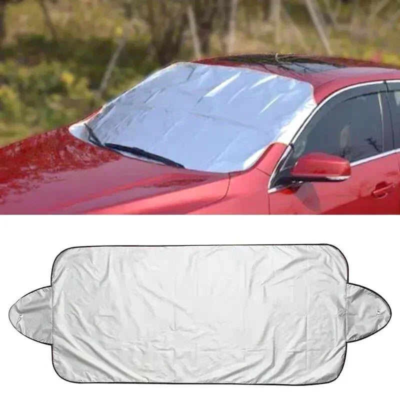 Car Snow Shield - Cotton Material, Foldable Protective Cover, Protection Against Ice, Sun Precipitation, Vehicle Snow Pad Amagi