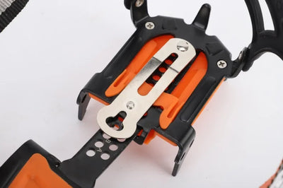 12 Tooth Ice Snow Crampons Anti-Slip Climbing Gripper Shoe Covers Spike Cleats Stainless Steel Snow Skid Crampon For Sport