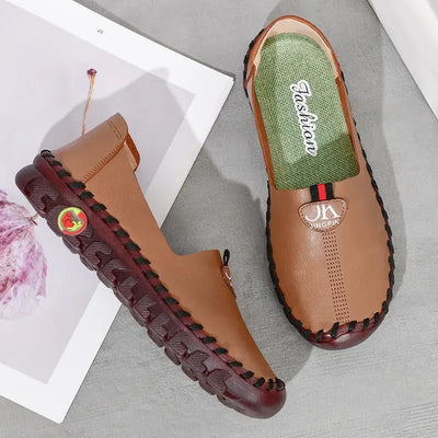 Orthopedic shoes for woman wide foot slip on loafers elderly women flat moccasins new nurse doctor comfort womens orthotic shoes