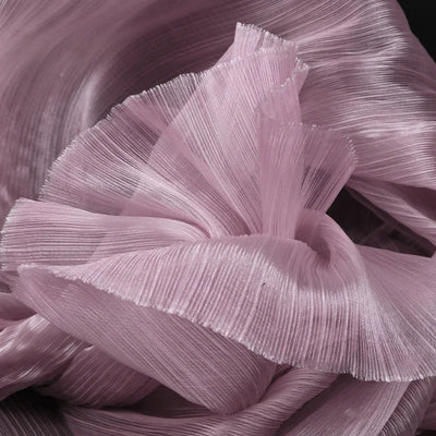 Bright Wrinkled Texture Organza Fabric for Wedding Decoration Background Yarn Floral Design Plastic Fabrics Cloth Diy Sewing