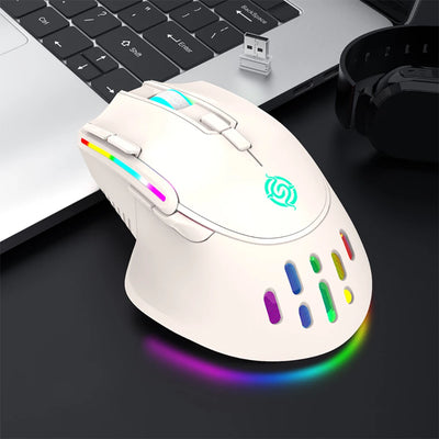 NEW Rechargeable USB 2.4G Wireless Mouse RGB Colorful Gaming Mouse Desktop PC Computers Notebook Laptop Mice Mause Gamer