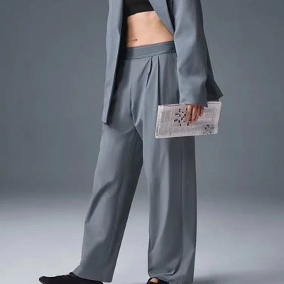 High Waisted Straight Leg Pants for Women Outdoor Leisure Sports Wide Leg Pants Joggers Black Loose Yoga Women's Trousers