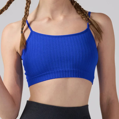 Women's Spaghetti Thin Strap Workout Yoga Gym Fitness Sport Bras