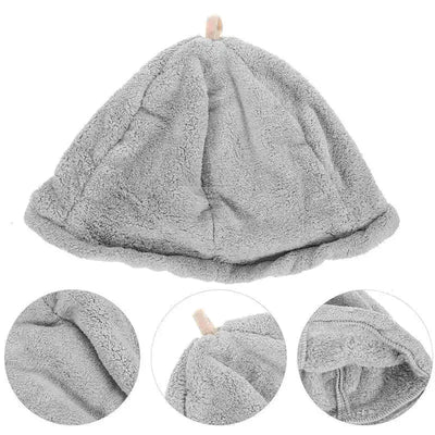 Coral Fleece Fisherman Hat Sauna Bath Headwear Shower Cap Bathroom Supplies Felt Sauna Hat Steam Room Cap Household Merchandises