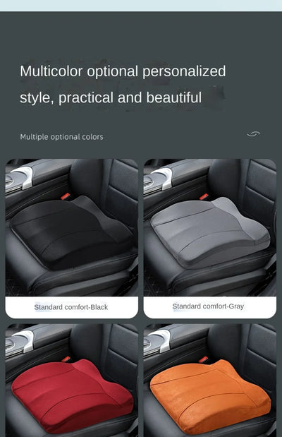 Car Booster Seat Cushion For Driver Hip Pain Raised Memory Foam Height Seat Protector Washable Cover For Short People Pad Mats