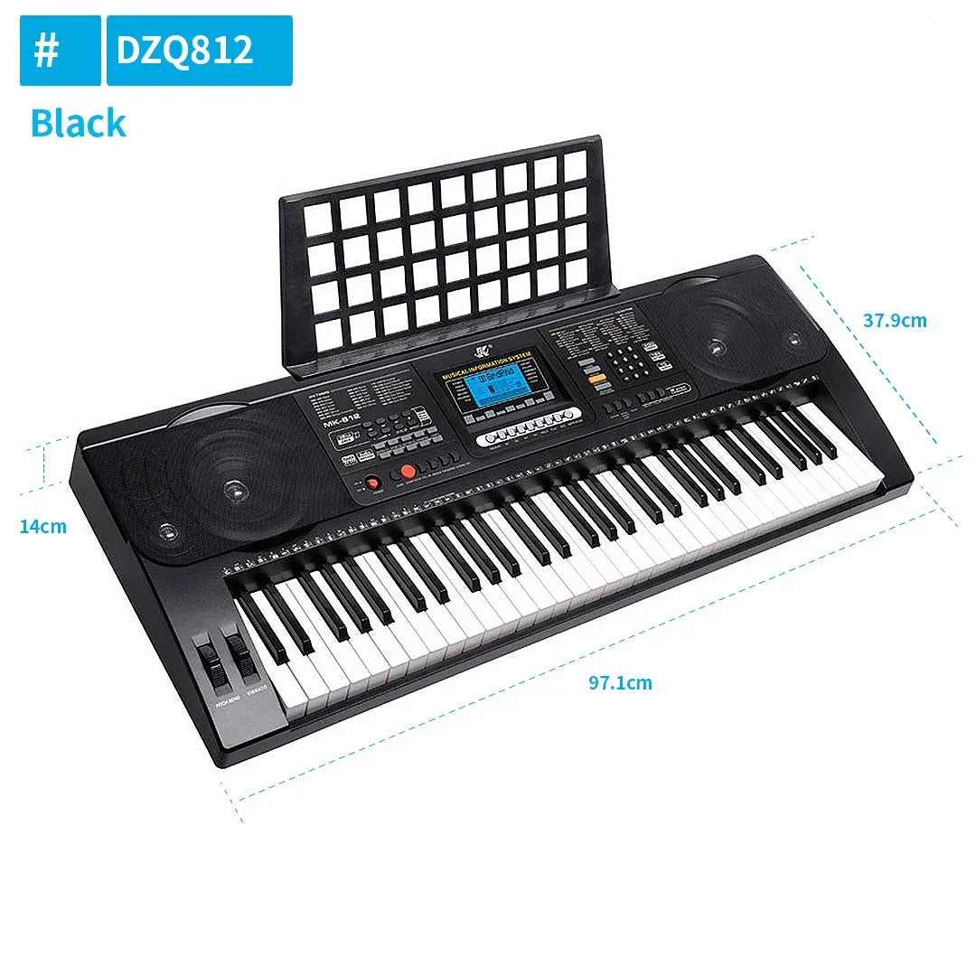Musical Keyboard Professional Midi Controller Electronic Piano Music Synthesizer Digital 61 Keys Organ Instruments