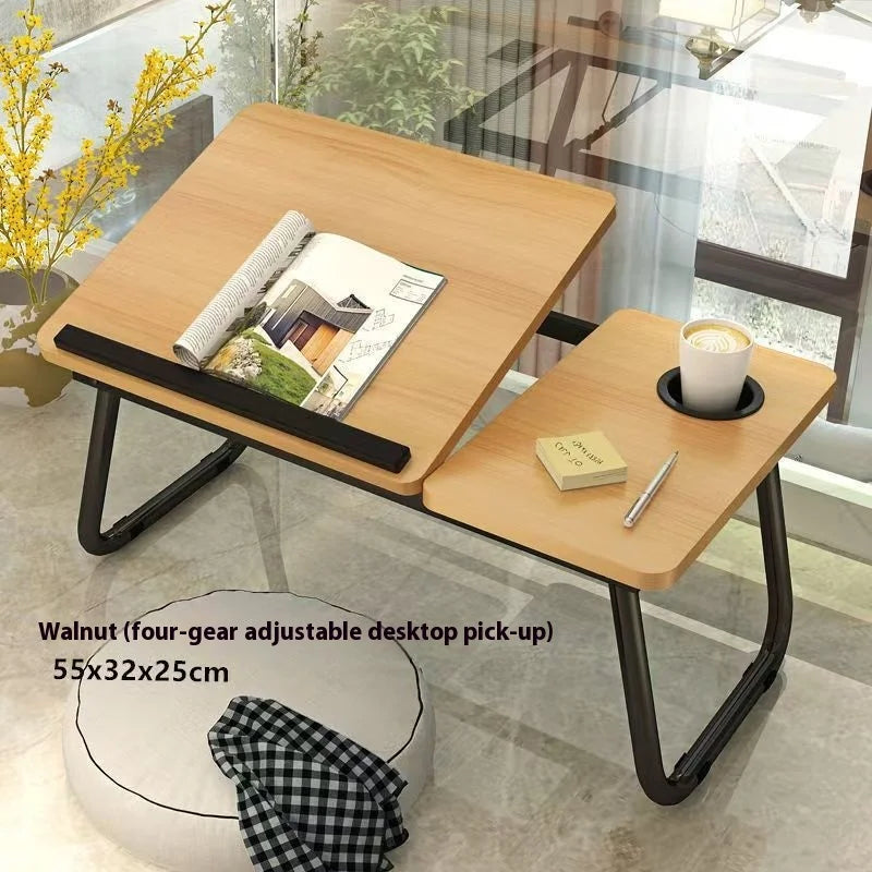 Ergonomically Folable Table Designed Integrated Bed Laptop Lazy Desk with Adjustable Height Compactness Versatility