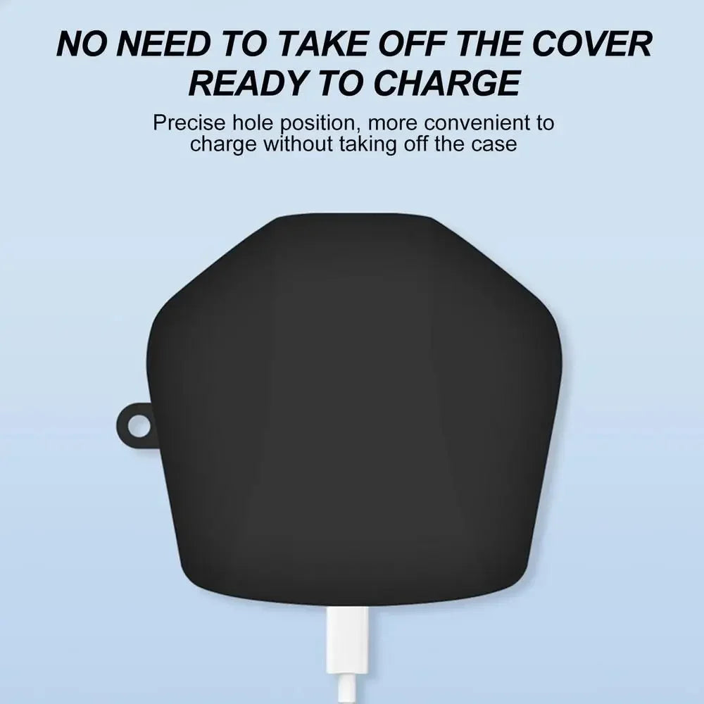 Headphone Storage Case For Lenovo GM2 PRO Wireless Headset Cover Silicone Carry Bag Shockproof Earphone Protector with Carabiner