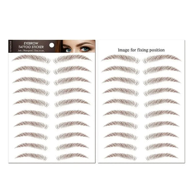 Temporary Tattoos Women Men Water Transfers Decals Simulation Eye Brow Eyebrow Stickers 6D Eyebrow Tattoos Stickers
